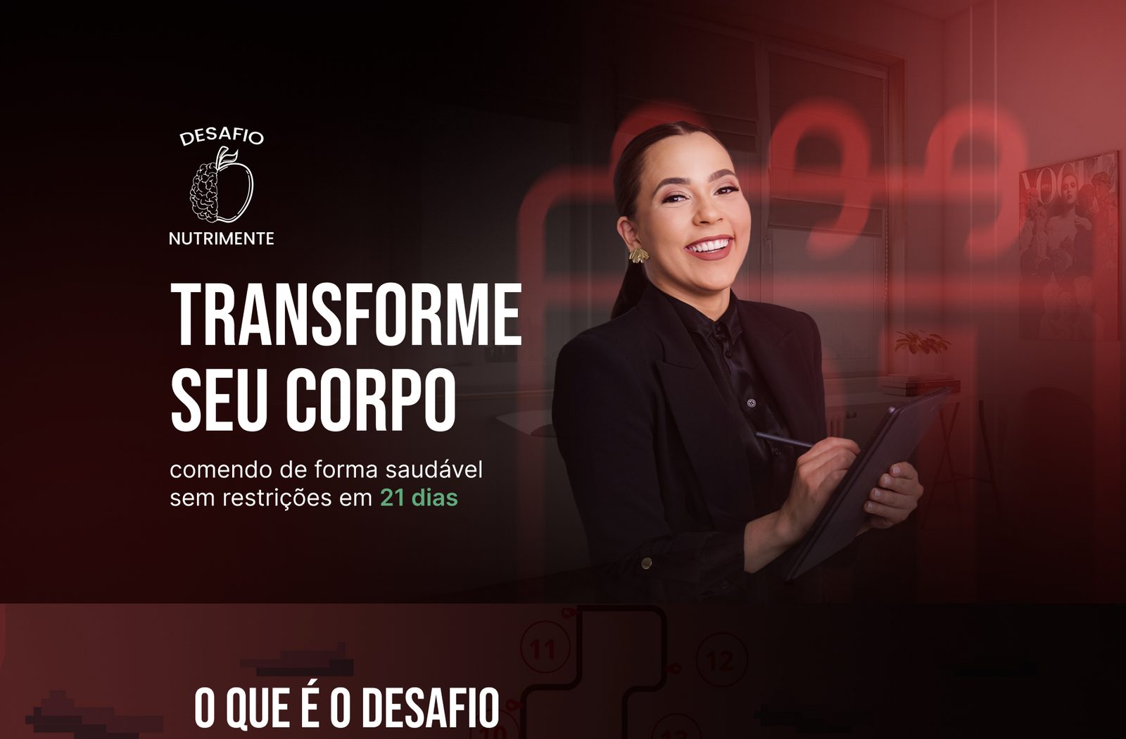 Landing page do Desafio Nutrimente