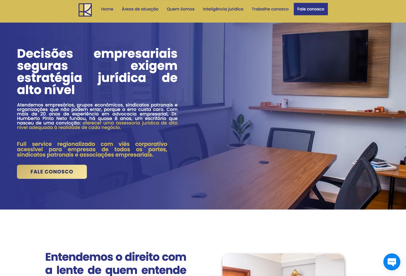 Site institucional da HPN Advogados