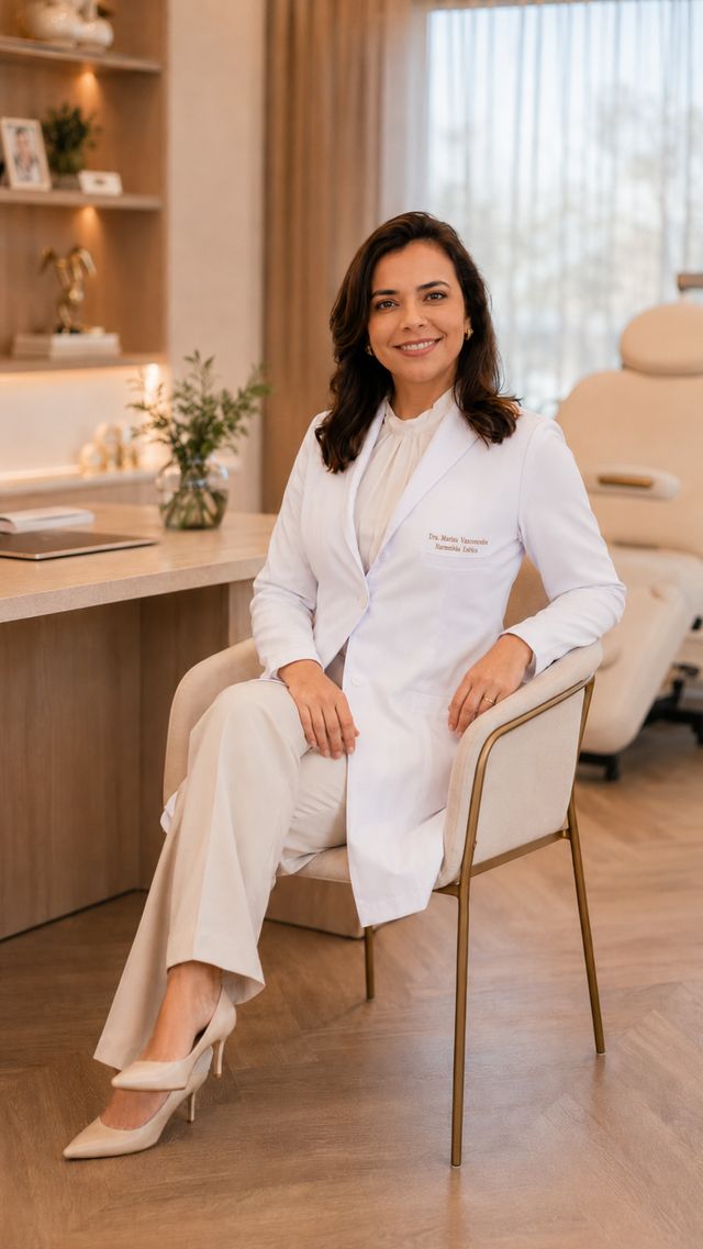Dra. Marina Vasconcelos em atendimento